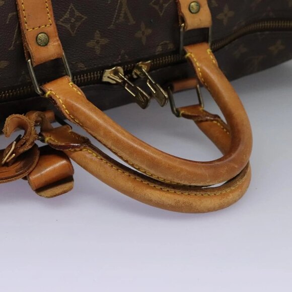 LOUIS VUITTON Monogram Keepall Bandouliere 55 Boston Bag M41414 LV Auth 108318 - Picture 7 of 15